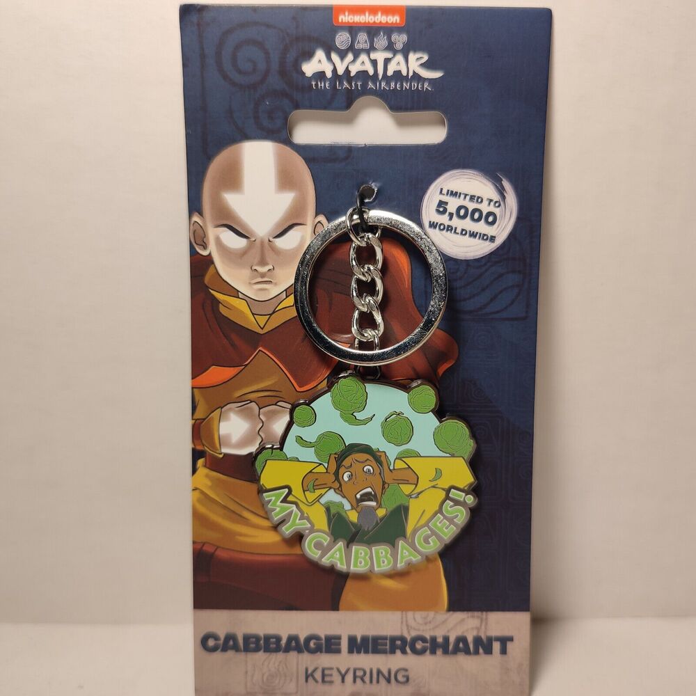 Avatar The Last Airbender My Cabbages Guy Keychain Official Collectible Keyring